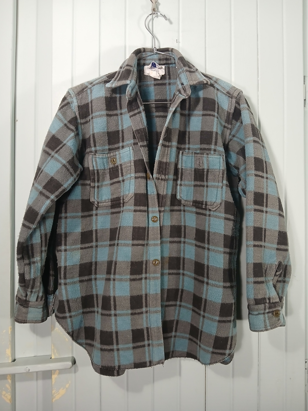 Vintage Champion Plaid Flannel Shirt Jacket